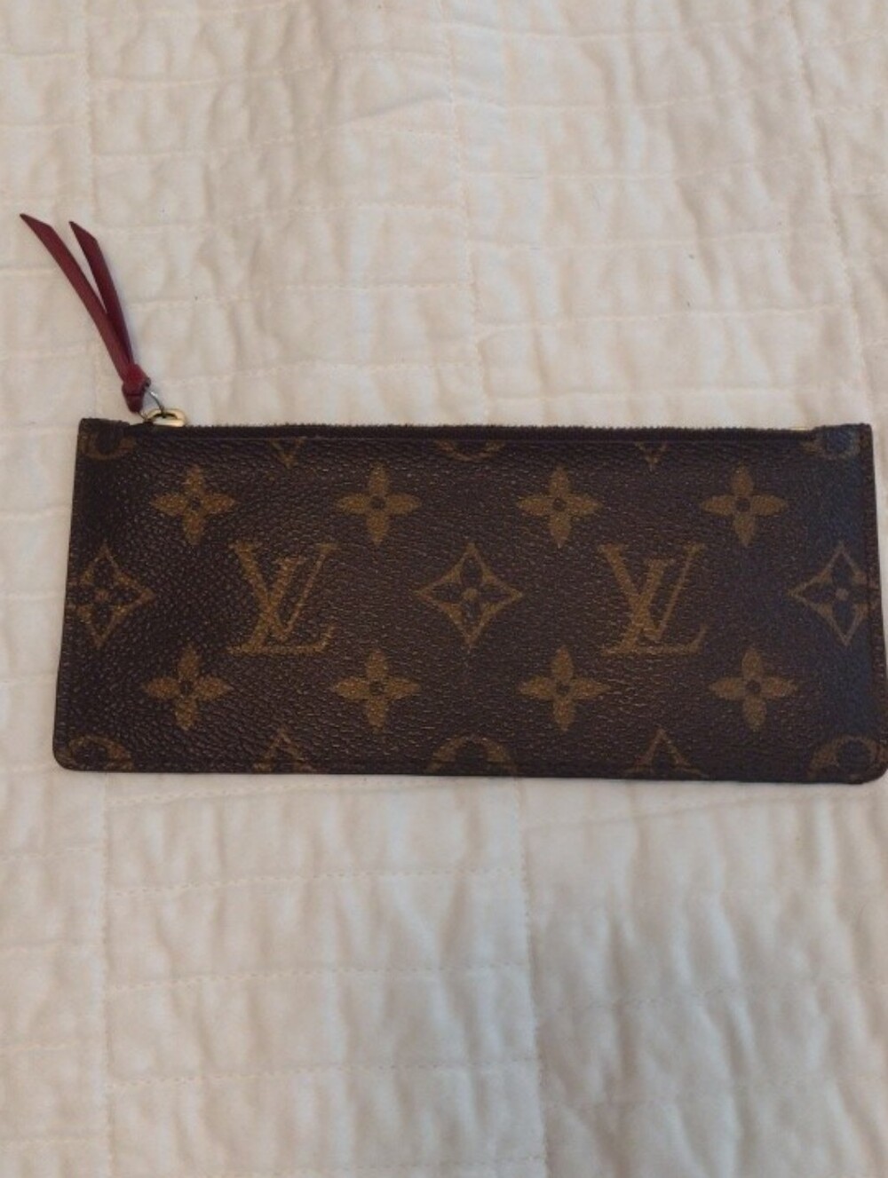 LOUIS VUITTON Felicie Pochette LV Monogram Wallet Insert Zip Coin Made In Spain - Picture 1 of 8